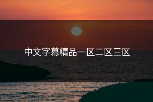 中文字幕精品一区二区三区
