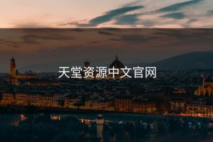 天堂资源中文官网